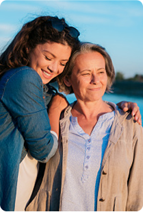 mother and daughter bonding