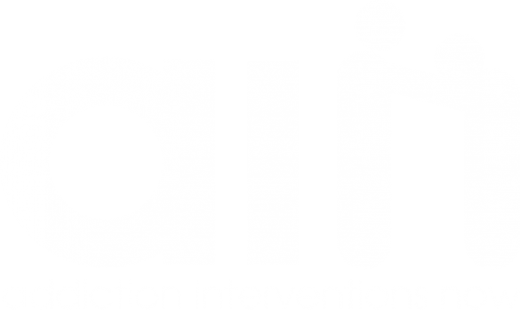 Addiction Intervention Now Logo in white